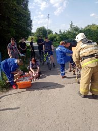 ​Теткинские огнеборцы-спасатели на ДТП