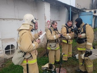 ​Пожарно-тактические учения Большесолдатских огнеборцев