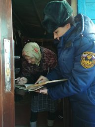 ​Проверка печного отопления в Панинском сельсовете