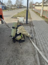 ​Хомутовские пожарные провели КПТЗ