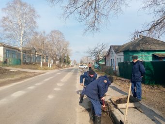 ​ПЧ Б-Солдатского района приняла участие в месячнике чистоты