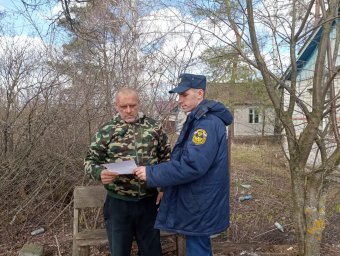 ​Проведение пожарно-профилактического рейда в д. Седмиховка