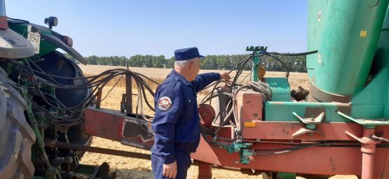 ​В Кореневском районе проведён инструктаж по безопасной уборочной компании