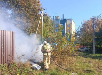 ​Фатежские огнеборцы на борьбе с горением
