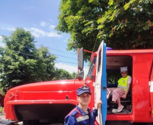 ​Экскурсия в пожарной части Рыльского района