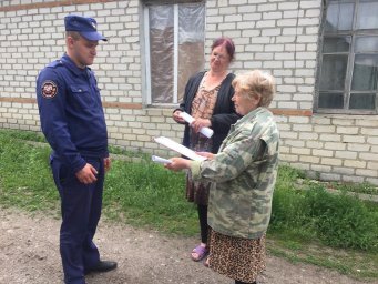 ​Рейд в в Сторожевском сельском совете Большесолдатского района