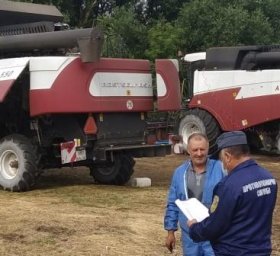 ​Уборка зерновых и пожарная безопасность