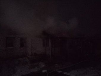 ​Пожар в Глушковском районе на улице 8 Марта