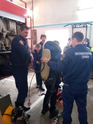 ​Экскурсия в ПЧ Большесолдатского района