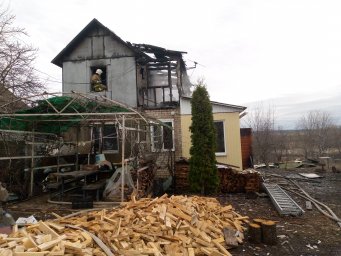 Пожар в Октябрьском районе