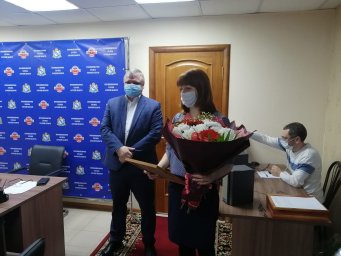 ​Начальник Противопожарной службы поздравил женщин с Международным женским днем 8 марта