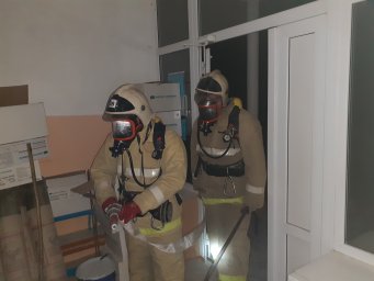 ​Пожарно-тактические занятия Пристенских огнеборцев
