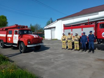 ​Пожарно-тактические занятия огнеборцев Большесолдатского района
