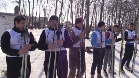 Финальный этап соревнований по лыжным гонкам