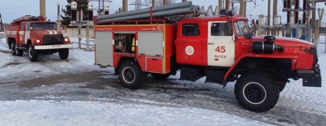 ​ПТЗ на энергообъекте провели фатежские пожарные