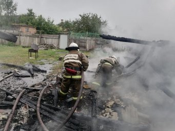 ​Пожар в доме на улице Некрасова Золотухинского района ликвидирован