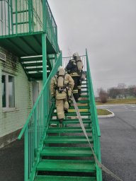 Учения пожарных в с. Беседино