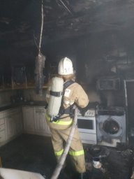Кореневские огнеборцы на защите дома