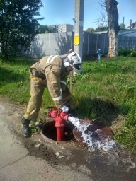 ​Фатежские огнеборцы на ПТЗ