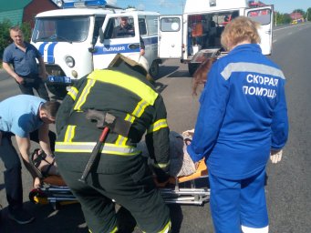 Октябрьские огнеборцы на ДТП