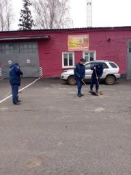 ПЧ Фатежского района приняла участие в месячнике чистоты