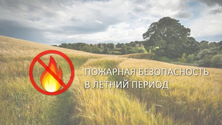 ​Пожарная безопасность летом - серьезный и важный вопрос