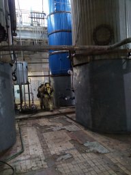 В п.Теткино проведено пожарно-тактическое занятие в ООО "Курскпродукт"