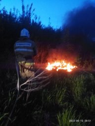 ​Глушковские пожарные ликвидировали горение мусора
