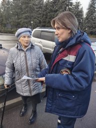 Профилактический рейд по пожарной безопасности в городе Дмитриеве