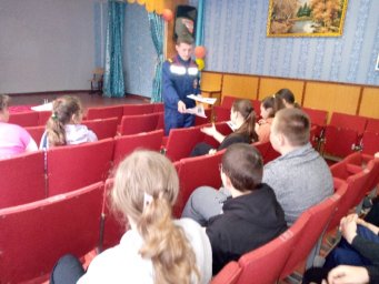 ​Урок безопасности в Вишневской СОШ Беловского района