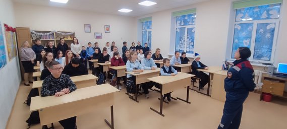 ​Уроки пожарной безопасности в школе Поныровского района