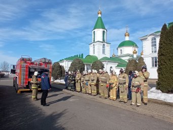 ​Учения огнеборцев Золотухинского района