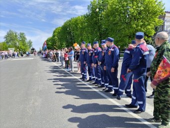 ​Огнеборцы Противопожарной службы на празднике Победы