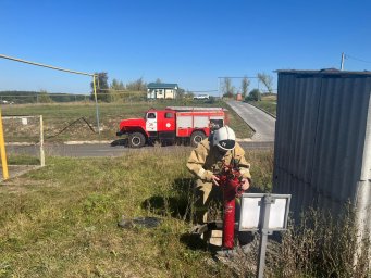 ​Проверка противопожарного водоснабжения на территории Большедолженковского сельсовета