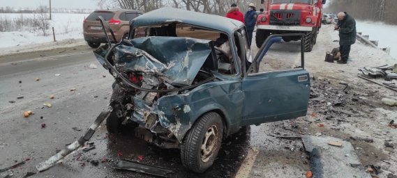 ​ДТП со столкновением четырех машин произошло в Медвенском районе.