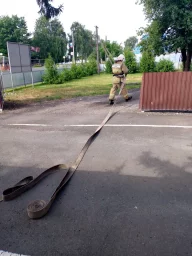 Сдача квартальных зачётов в ПЧ  Хомутовского района
