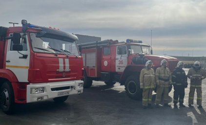 ​Огнеборцы ПЧ Октябрьского района на ПТЗ