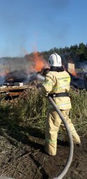 Горение мусора ликвидировано Горение мусора ликвидировано