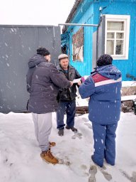 Совместный пожарно-профилактический рейд в Большедолженковском сельском совете Октябрьского района