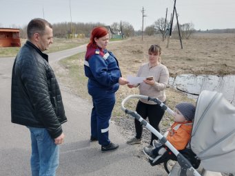 ​Проверка жилого сектора в с. Ивановское Ивановского сельсовета Рыльского района