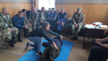 ​В Хомутовской ПЧ прошло обучение первой медицинской помощи