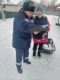 ​Предновогодний рейд безопасности в п. Тим