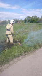 Возгорание сухой травы в деревне Большое Мальцево Курского района ликвидировано Возгорание сухой травы в деревне Большое Мальцево Курского района ликвидировано