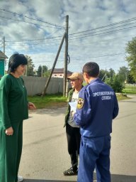​Совместный рейд в В. Любажском с/с Фатежского района