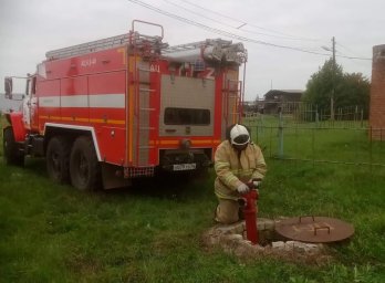 ​Обоянские огнеборцы на ПТЗ