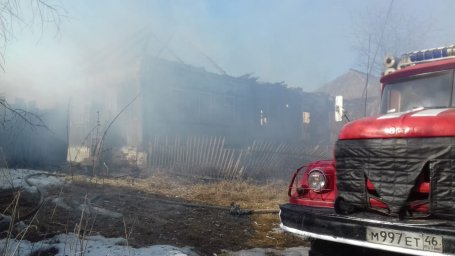 В Конышевском районе ликвидирован пожар В Конышевском районе ликвидирован пожар