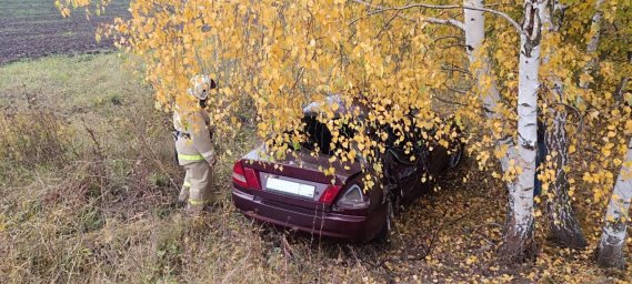 ​Огнеборцы ПЧ Поныровского района на ликвидации последствий ДТП