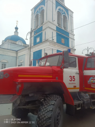 ​Пожарно-тактические занятия в храме в г. Обояни