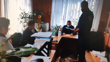 ​Проведение инструктажа с работниками Ольховского сельсовета Хомутовского района.