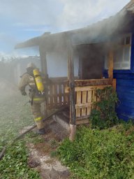 ​Четыре пожара за выходные потушили огнеборцы ПЧ Обоянского района